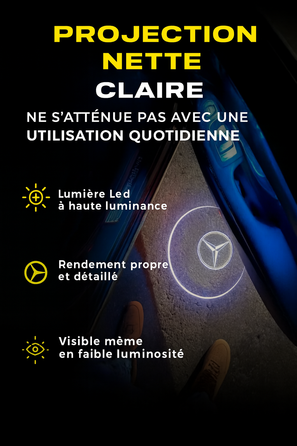 LEDREAM™ – Projecteur LED de Portière pour un effet luxueux 🚗✨