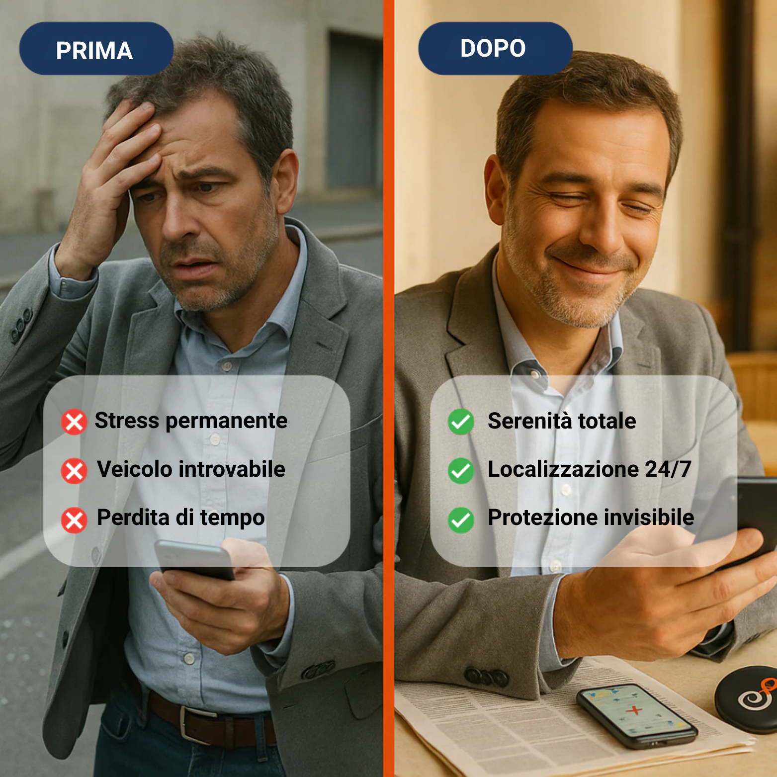 GP90 – Localizzatore GPS senza abbonamento (Android/Apple)